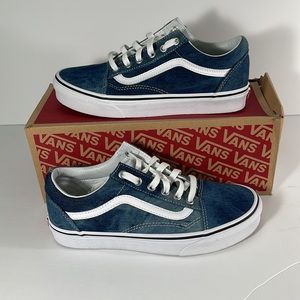 Vans Old Skool Skate Shoe in Acid Denim *